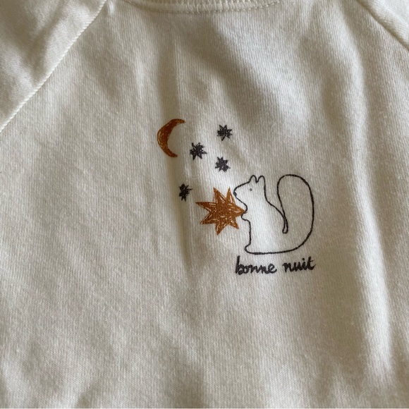 Bonpoint Tif squirrel-print cotton pajamas - Picture 2 of 5